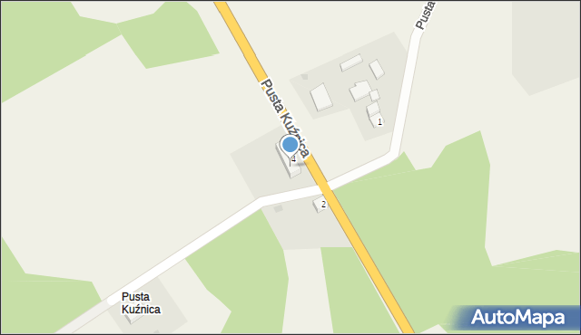 Pusta Kuźnica, Pusta Kuźnica, 4/D, mapa Pusta Kuźnica