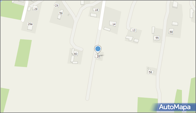 Pusta Wola, Pusta Wola, 16, mapa Pusta Wola