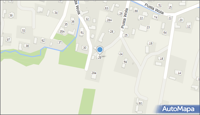 Pusta Wola, Pusta Wola, 29, mapa Pusta Wola