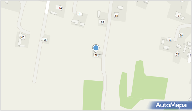 Pusta Wola, Pusta Wola, 58, mapa Pusta Wola