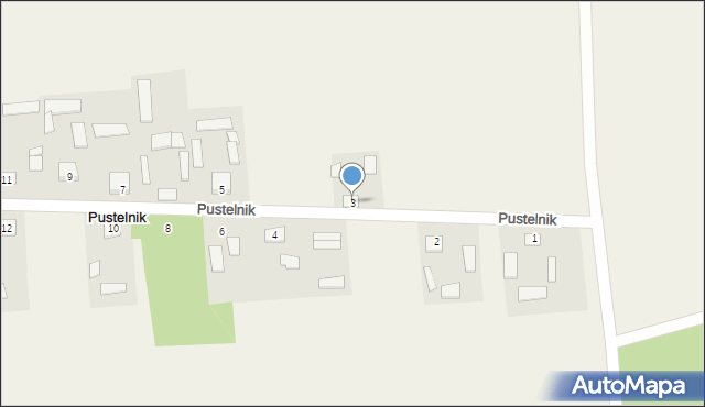 Pustelnik, Pustelnik, 3, mapa Pustelnik