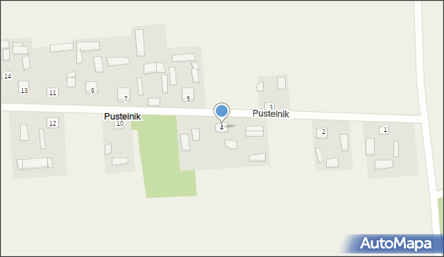 Pustelnik, Pustelnik, 4, mapa Pustelnik