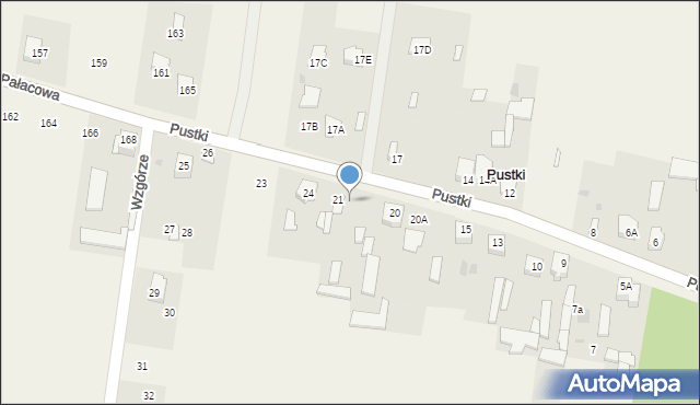 Pustki, Pustki, 22, mapa Pustki