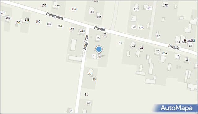 Pustki, Pustki, 28, mapa Pustki