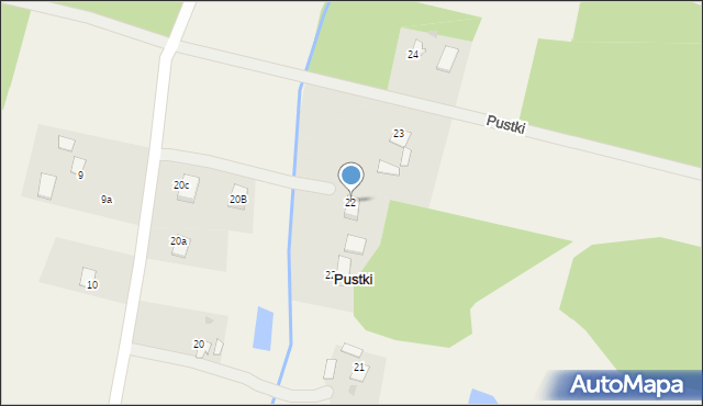 Pustki, Pustki, 22, mapa Pustki