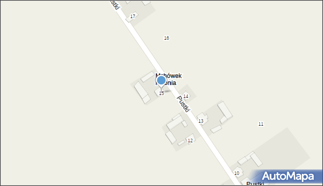 Pustki, Pustki, 15, mapa Pustki