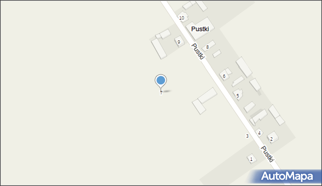 Pustki, Pustki, 7, mapa Pustki