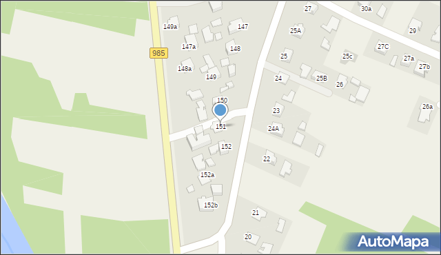 Pustków, Pustków, 151, mapa Pustków