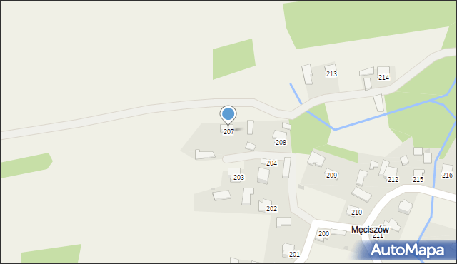 Pustków, Pustków, 207, mapa Pustków