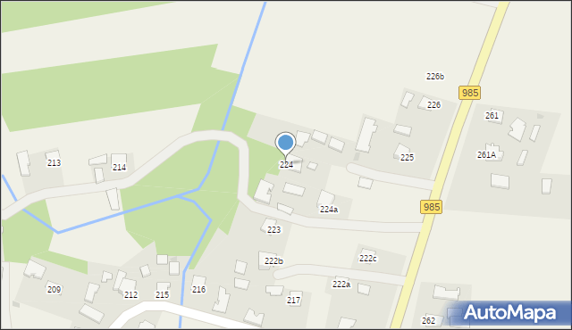 Pustków, Pustków, 224, mapa Pustków