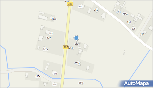 Pustków, Pustków, 252, mapa Pustków