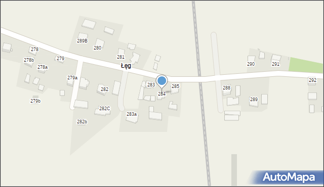 Pustków, Pustków, 284, mapa Pustków
