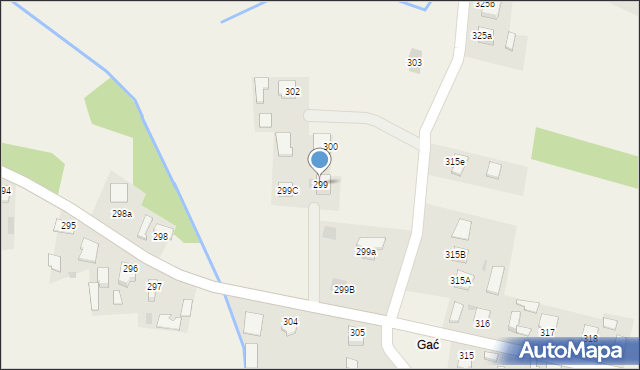 Pustków, Pustków, 299, mapa Pustków