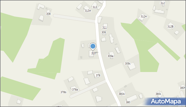 Pustków, Pustków, 310, mapa Pustków