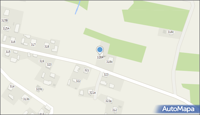 Pustków, Pustków, 318A, mapa Pustków