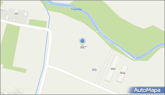 Pustków, Pustków, 363j, mapa Pustków