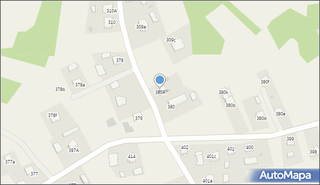 Pustków, Pustków, 380A, mapa Pustków