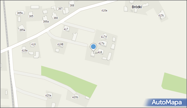 Pustków, Pustków, 418a, mapa Pustków