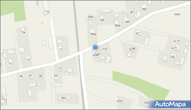 Pustków, Pustków, 419a, mapa Pustków