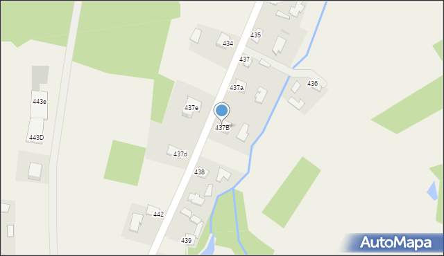 Pustków, Pustków, 437B, mapa Pustków