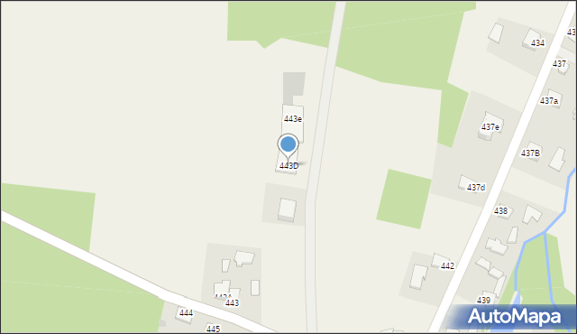 Pustków, Pustków, 443D, mapa Pustków