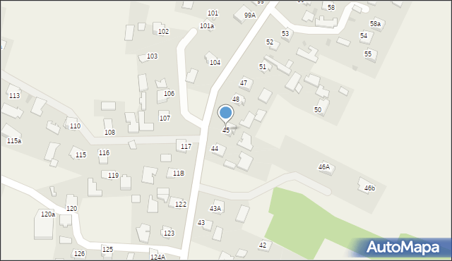 Pustków, Pustków, 45, mapa Pustków