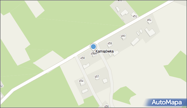 Pustków, Pustków, 458A, mapa Pustków