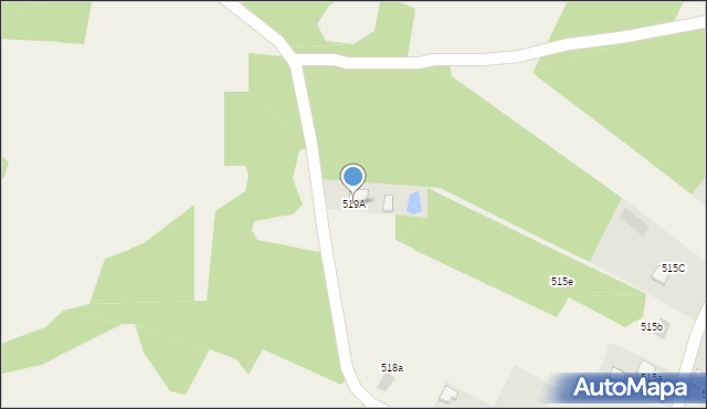 Pustków, Pustków, 519A, mapa Pustków