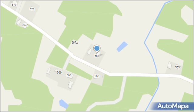 Pustków, Pustków, 567, mapa Pustków