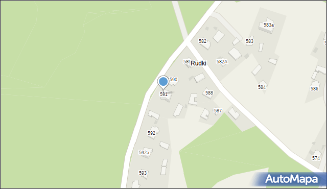 Pustków, Pustków, 591, mapa Pustków