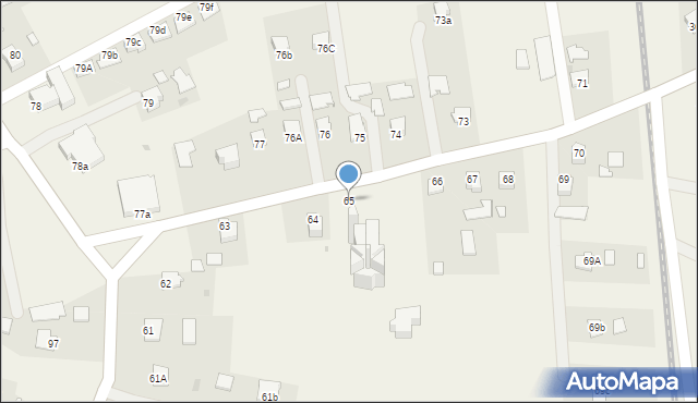 Pustków, Pustków, 65, mapa Pustków