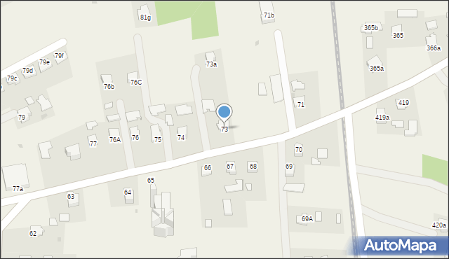 Pustków, Pustków, 73, mapa Pustków