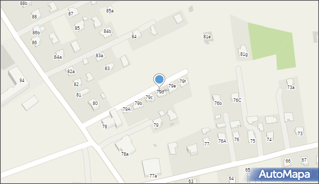 Pustków, Pustków, 79d, mapa Pustków