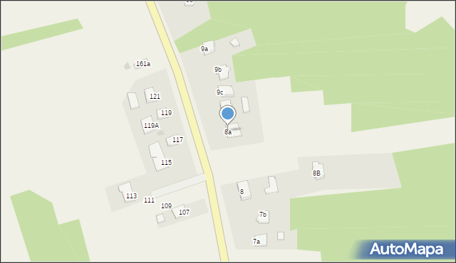 Pustków, Pustków, 8a, mapa Pustków