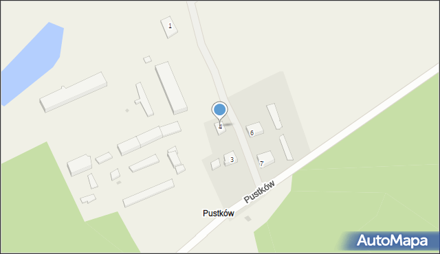 Pustków, Pustków, 4, mapa Pustków