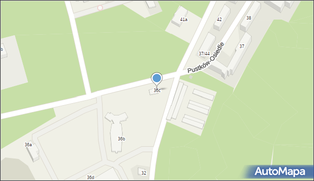 Pustków-Osiedle, Pustków-Osiedle, 36c, mapa Pustków-Osiedle