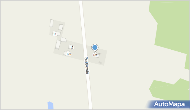 Pustkowie, Pustkowie, 12a, mapa Pustkowie