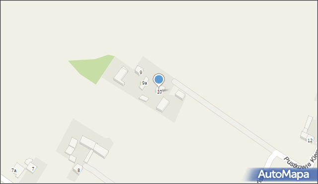Pustkowie Kierzeńskie, Pustkowie Kierzeńskie, 10, mapa Pustkowie Kierzeńskie