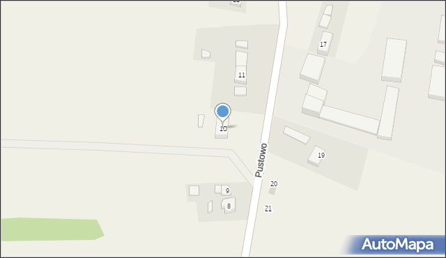 Pustowo, Pustowo, 10, mapa Pustowo