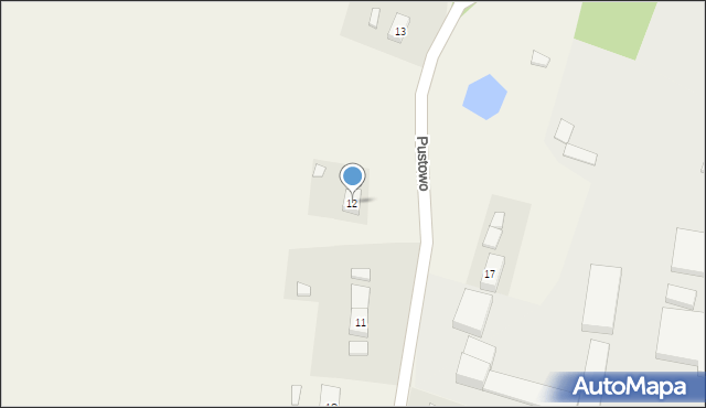 Pustowo, Pustowo, 12, mapa Pustowo