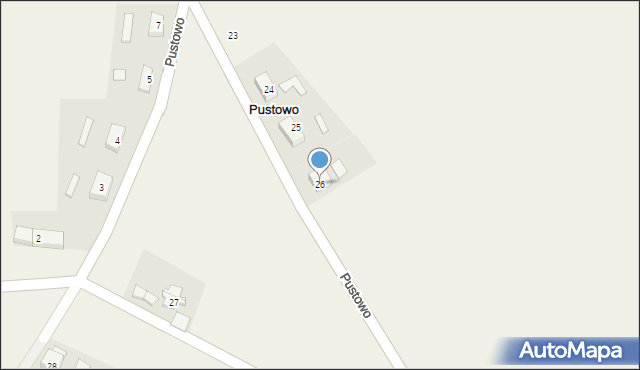 Pustowo, Pustowo, 26, mapa Pustowo