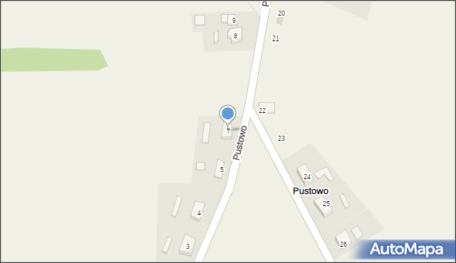 Pustowo, Pustowo, 7, mapa Pustowo