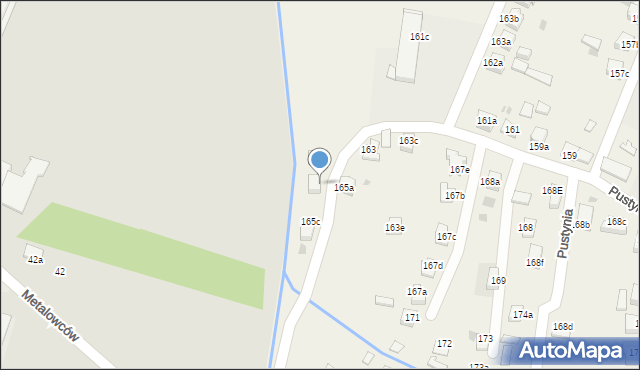 Pustynia, Pustynia, 165b, mapa Pustynia