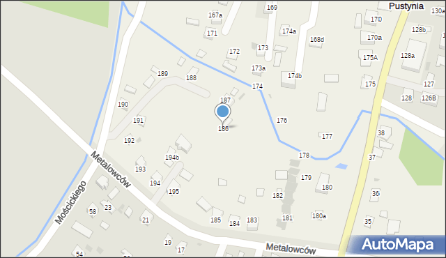 Pustynia, Pustynia, 186, mapa Pustynia