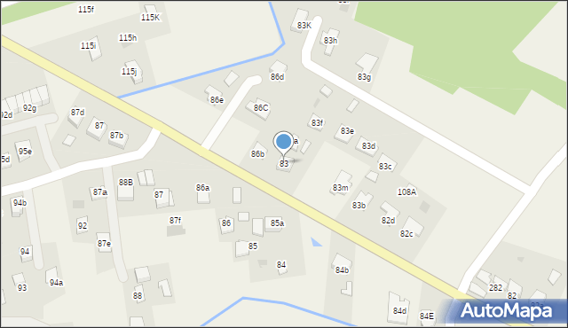 Pustynia, Pustynia, 83, mapa Pustynia