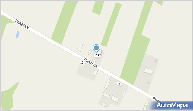 Puszcza, Puszcza, 16A, mapa Puszcza