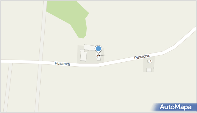 Puszcza, Puszcza, 27, mapa Puszcza