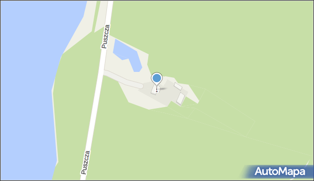 Puszcza, Puszcza, 1, mapa Puszcza