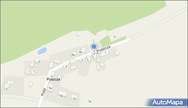 Puszcza, Puszcza, 2, mapa Puszcza
