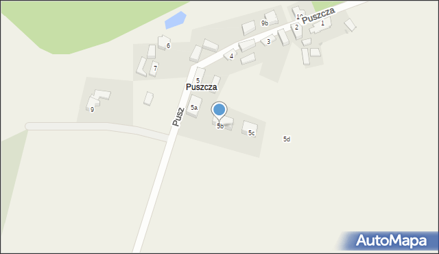 Puszcza, Puszcza, 5b, mapa Puszcza